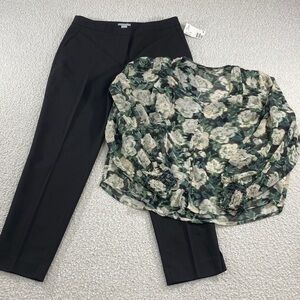 H&M Black Slim Ankle Pants